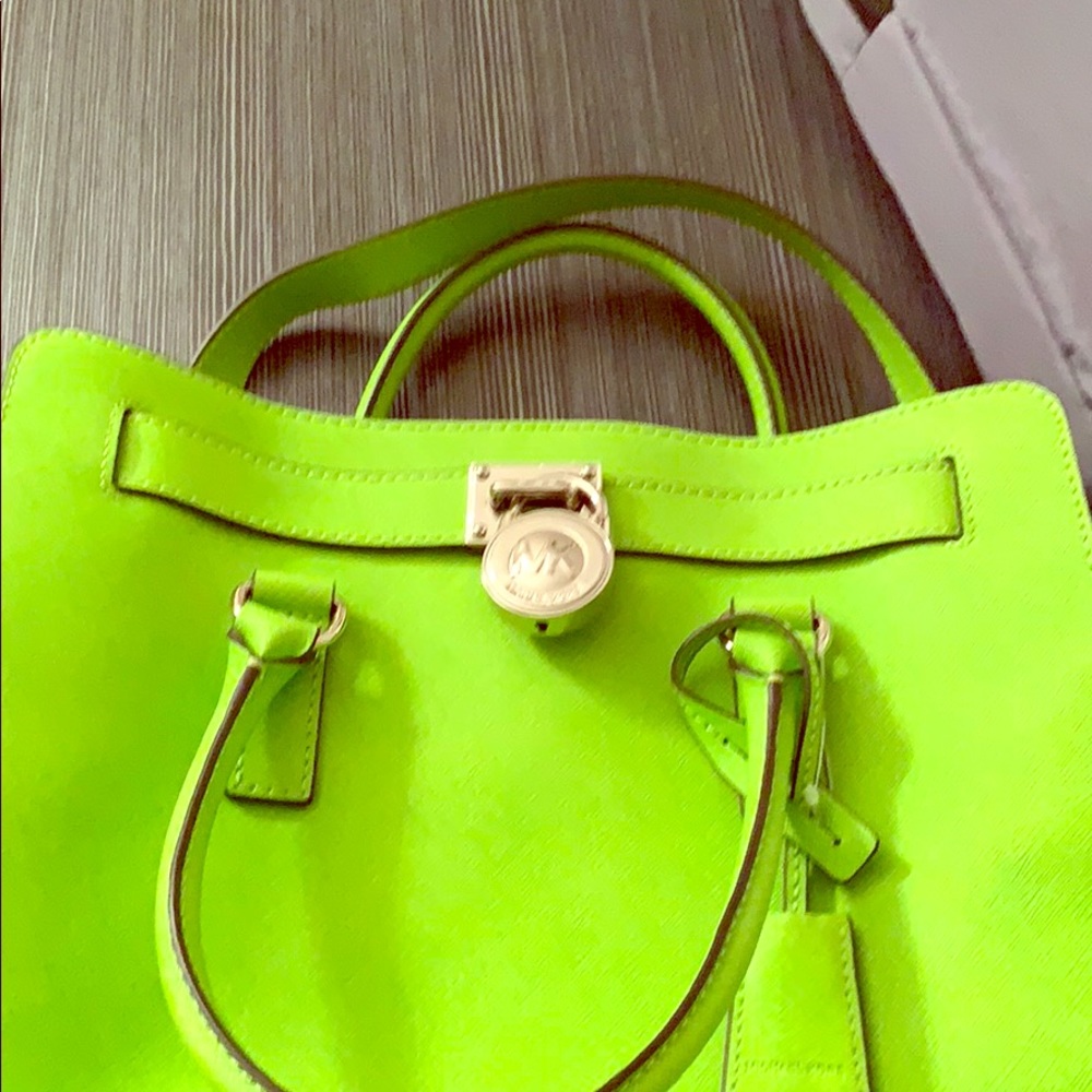 Michael Kors Neon Green Purse